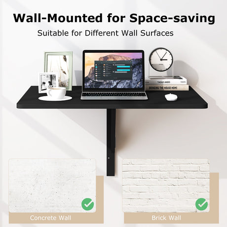 Mesa Plegable de Pared de 31.5 x 23.5 Pulgadas para Espacios Pequeños