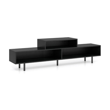 Mueble para TV de 3 Compartimentos para Televisores de hasta 70 Pulgadas con Compartimentos Abiertos