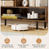 Mueble para TV de 3 Compartimentos para Televisores de hasta 70 Pulgadas con Compartimentos Abiertos