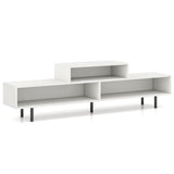 Mueble para TV de 3 Compartimentos para Televisores de hasta 70 Pulgadas con Compartimentos Abiertos