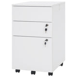 3 Drawer Filing Cabinet Locking Pedestal Desk