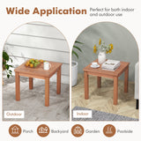Juego de bistró de patio de madera de eucalipto de 3 piezas con 2 sillones plegables