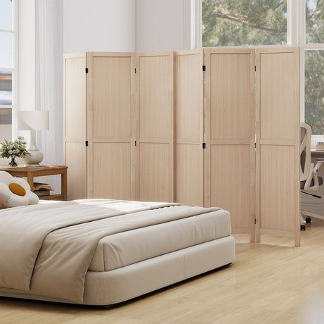 Divisor de ambiente plegable de 3 paneles para oficina en casa, dormitorio, restaurante - Beige