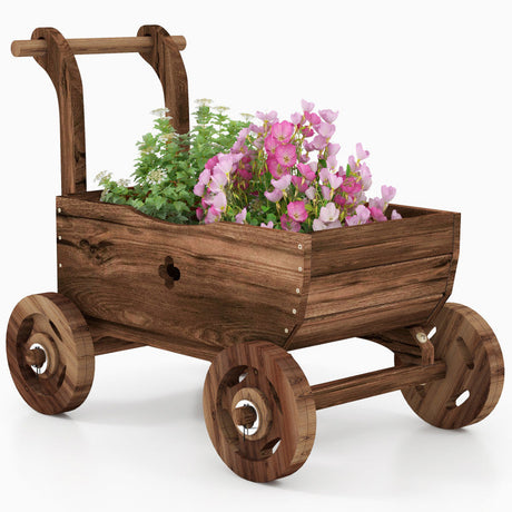 Conjunto Decorativo de Jardín de 3 Piezas: Jardineras Móviles para un Oasis Exuberante