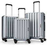 3-Piece Hardside Luggage Set (20/24/28 Inch) Lightweight with 3-Digital Lock