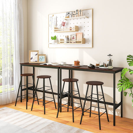Juego de comedor de 3 piezas con mesa de bar y taburetes para cocina