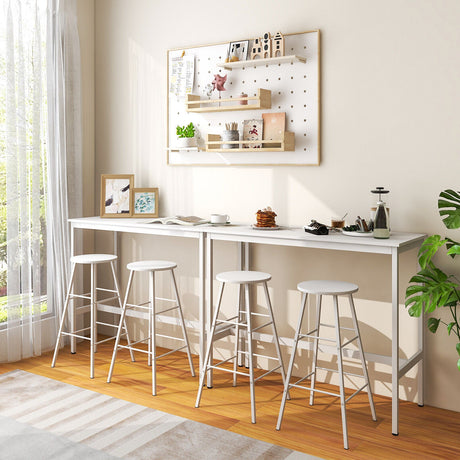 Juego de comedor de 3 piezas con mesa de bar y taburetes para cocina