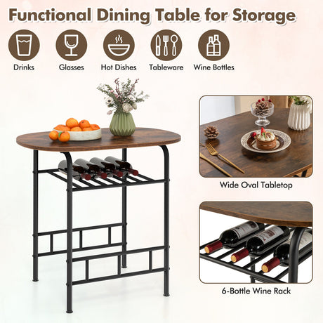 Juego de mesa de comedor de 3 piezas y 2 sillas para cocina, bistró, pub y hogar