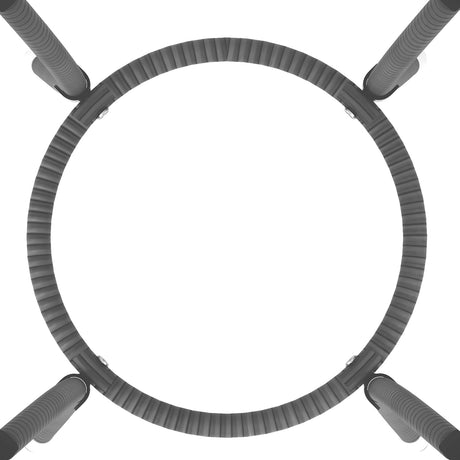 Juego de muebles de patio de 3 piezas con sillas de patio acolchadas y mesa de centro de vidrio templado