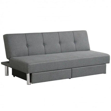 Sofá Cama Convertible de 3 Plazas con 2 Cajones Grandes y 3 Ángulos Ajustables