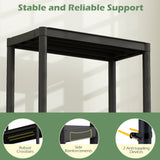 4-Tier Heavy-Duty Plastic Storage Shelves Freestanding Garage Shelving Unit