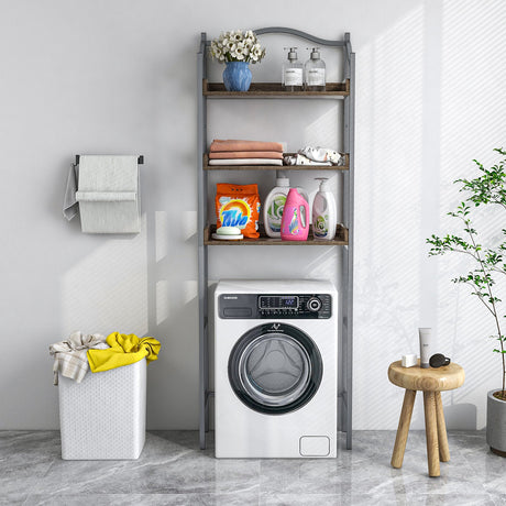 Estante organizador de baño de 3 niveles para colocar sobre el inodoro