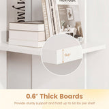 3 Tier Wooden Bookshelf with Anti-Tipping Kit