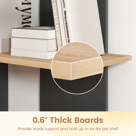 Estantería de madera de 3 niveles con kit antivuelco