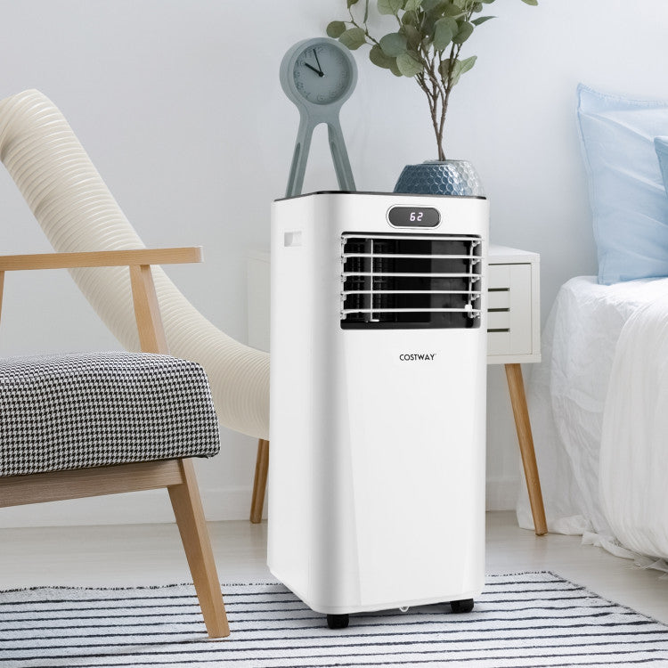 Acondicionador de aire portátil 3 en 1 de 8000 BTU con control remoto