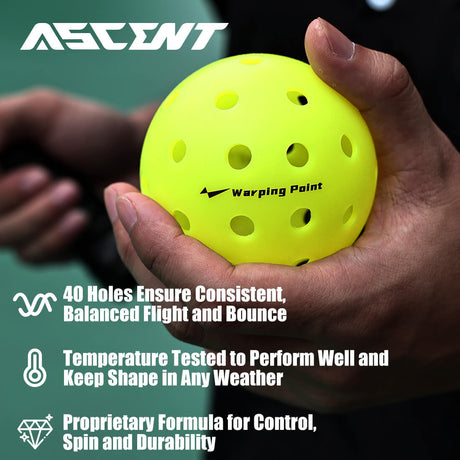 Pelotas de Pickleball Ascent Outdoor Tournament