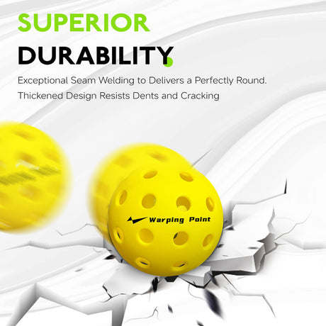 Pelotas de pickleball para exteriores - Amarillas
