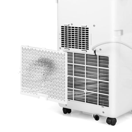 Acondicionador de aire portátil 3 en 1 de 8000 BTU con control remoto - Blanco