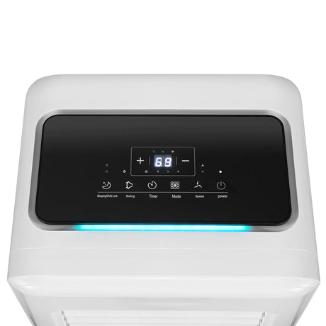 Acondicionador de aire portátil 3 en 1 de 8000 BTU con control remoto - Blanco