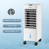 Costway Evaporative Air Cooler Fan Portable Oscillating Swamp with 3 Speeds Modes Remote