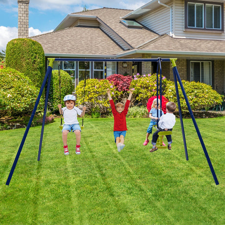 Columpio exterior 3 en 1 para niños de 3 a 10 años