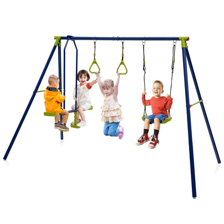 Columpio exterior 3 en 1 para niños de 3 a 10 años