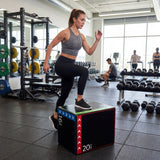3-in-1 Plyometric Box 16 x 20 x 24 Inches Soft Plyo Jump Box