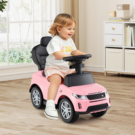 Coche de empuje 3 en 1 con manillar y barandilla extraíbles para niños de 18 a 36 meses