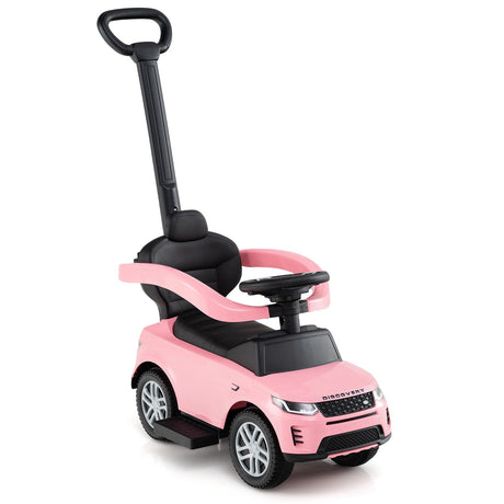 Coche de empuje 3 en 1 con manillar y barandilla extraíbles para niños de 18 a 36 meses