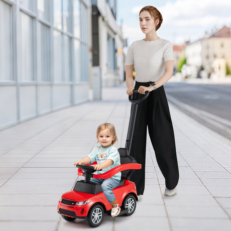 Coche de empuje 3 en 1 con manillar y barandilla extraíbles para niños de 18 a 36 meses
