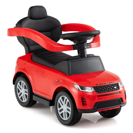 Coche de empuje 3 en 1 con manillar y barandilla extraíbles para niños de 18 a 36 meses