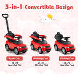 3 in 1 Push Car with Removable Handle and Guardrail for Kids 18-36 Months Old