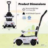 3-in-1 Toyota Licensed Foot-to-Floor Stroller Sliding Walking Toy