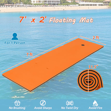 Almohadilla flotante de espuma relajante de 3 capas resistente a desgarros