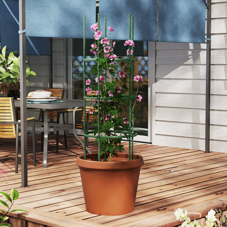 Paquete de 3 Espalderas Ajustables de 152 cm de Altura para Plantas Trepadoras