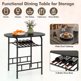 3 pcs Home Kitchen Bistro Pub Dining Table 2 Chairs Set