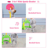 3-in-1 Kids Basketball Hoop Set Stand