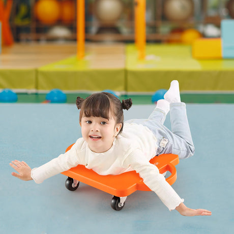 Patinete Sentado para Niños (Paquete de 4 o 6) con Asas y Ruedas Giratorias - Paquete de 4
