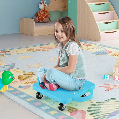 Patinete Sentado para Niños (Paquete de 4 o 6) con Asas y Ruedas Giratorias - Paquete de 4
