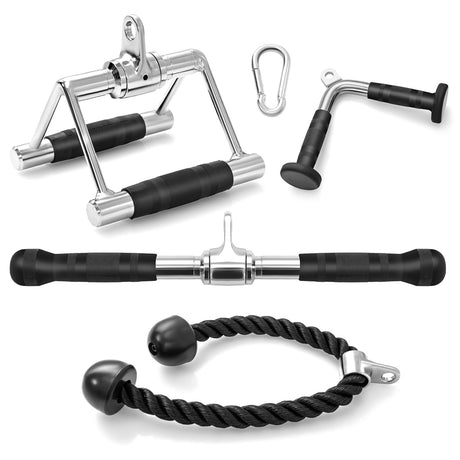 Juego de 4 accesorios para máquina de cable para gimnasio en casa