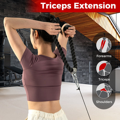 Juego de 4 accesorios para máquina de cable para gimnasio en casa