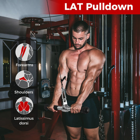 Juego de 4 accesorios para máquina de cable para gimnasio en casa