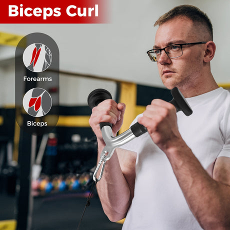 Juego de 4 accesorios para máquina de cable para gimnasio en casa