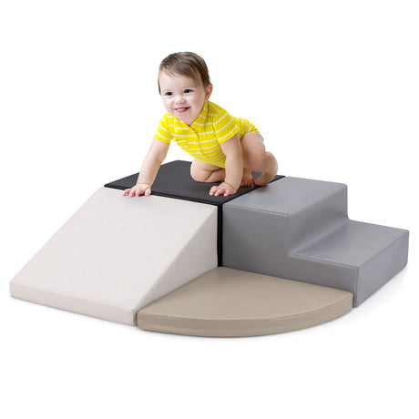 Juego de bloques de espuma de 4 piezas para escalar y gatear para bebés