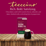 Té de hierbas tostado de chocolate y menta