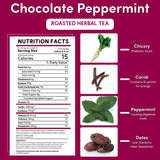Té de hierbas tostado de chocolate y menta