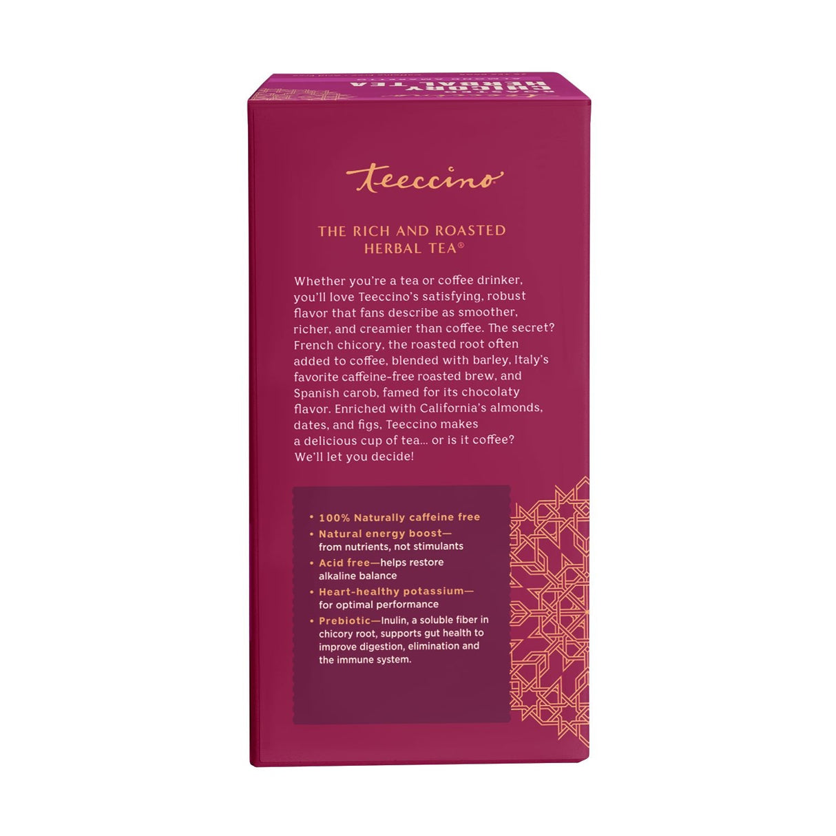 Té de hierbas tostado de almendra amaretto