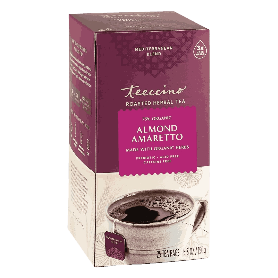 Té de hierbas tostado de almendra amaretto