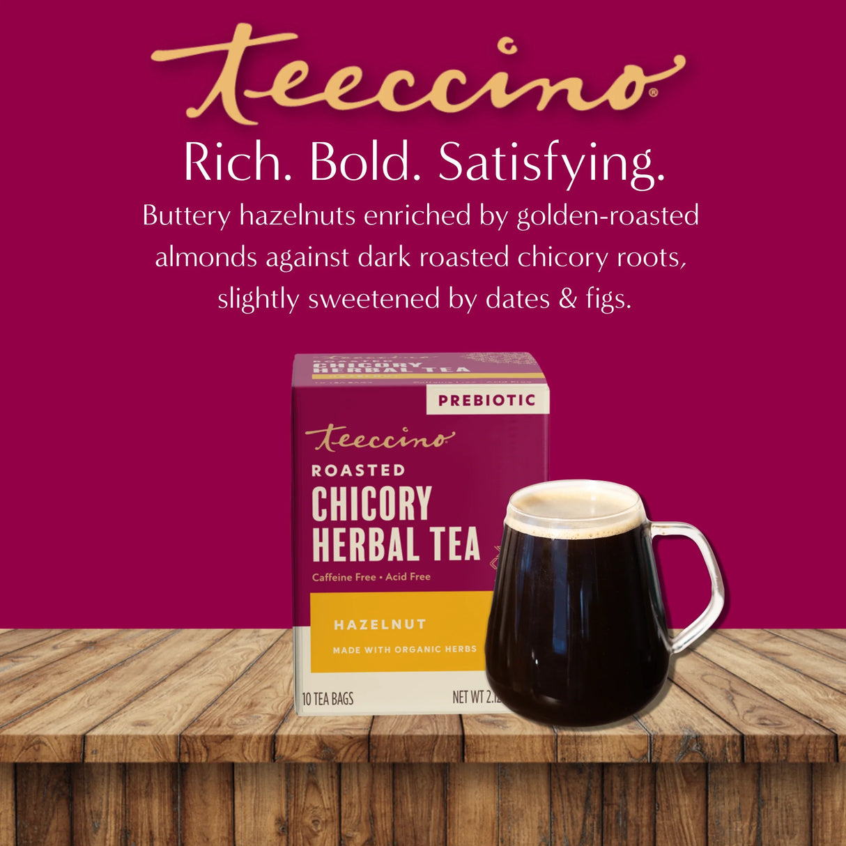Té de hierbas tostado de avellana