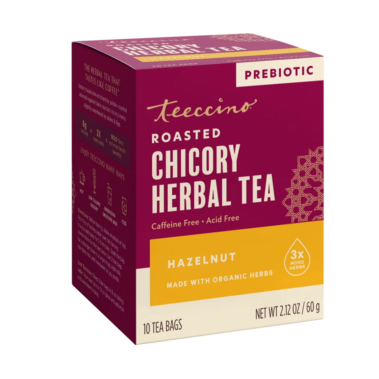 Té de hierbas tostado de avellana